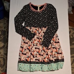 Matilda Jane Black and Pink Kids Dress